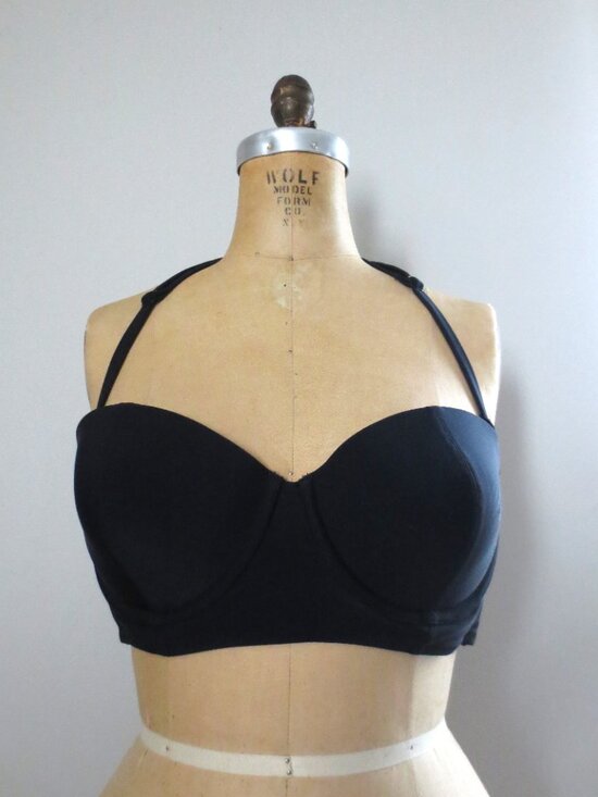 Old Navy 4-Way Convertible Strap Black Bikini Top - NWOT - Picture 6 of 14